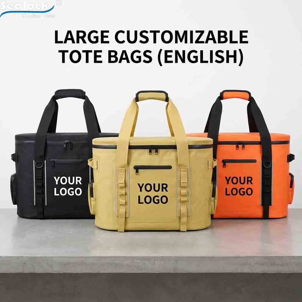 Sealock OEM large cooler tote bag color options for custom family brand logo